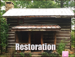 Historic Log Cabin Restoration  Polkville, North Carolina